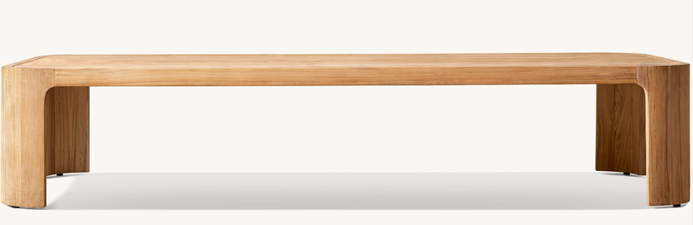 Vesper Coffee Table - Rectangular Natural Teak